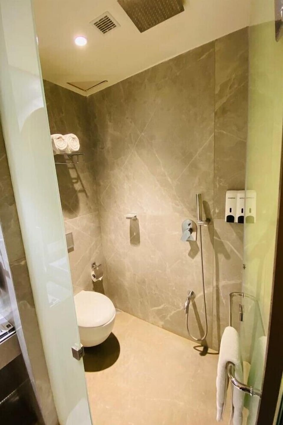 Premium Double Room | Bathroom | Shower, free toiletries, towels
