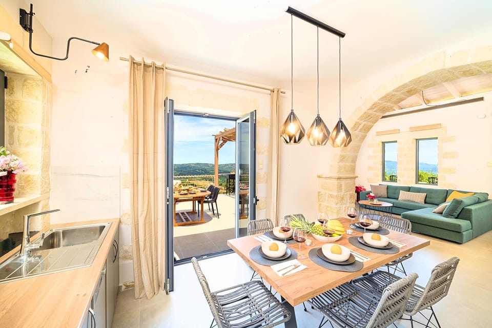 Villa, 3 Bedrooms, Private Pool | Living room | 32-inch plasma TV with cable channels, TV, fireplace