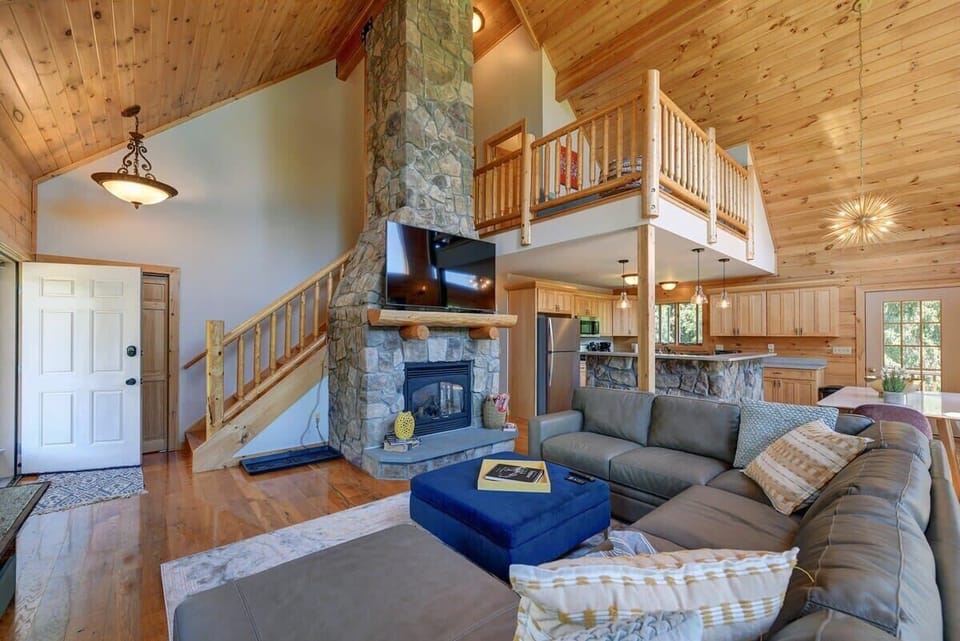 The kitchen is open to the living room and dining area.