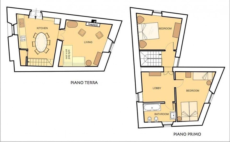 Apartment, 2 Bedrooms (6 Adults) | Floor plan