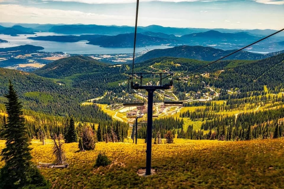 Schweitzer Mountain with view of Lake Pend Oreille