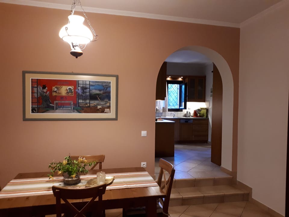 Dining room and kitchen
