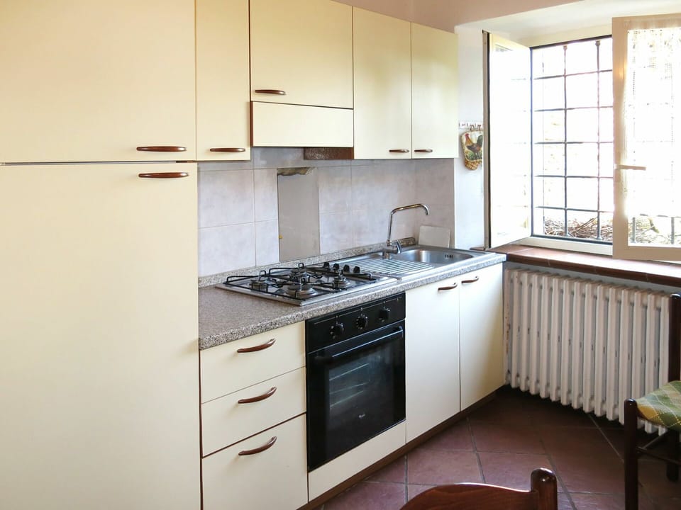 Room, Property, Kitchen, Furniture, Cabinetry, Countertop, Major Appliance, Kitchen Stove, Interior Design, Building