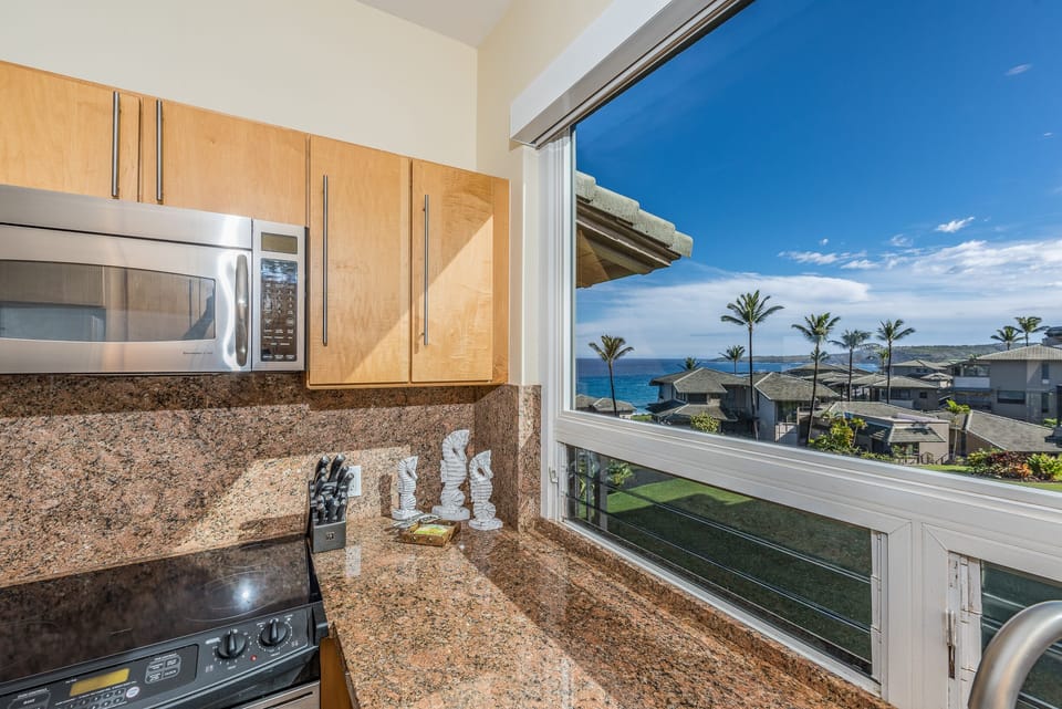 With sunlight streaming in and the sea just beyond the window, this kitchen invites you to cook mindfully and live beautifully.