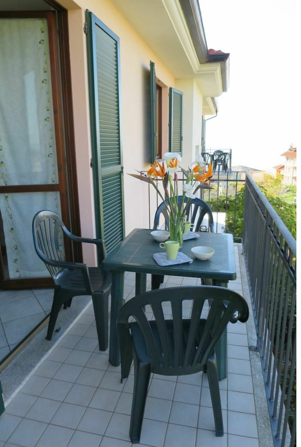 Flower, Plant, Table, Furniture, Window, Building, Sky, Chair, Outdoor Table, Flowerpot