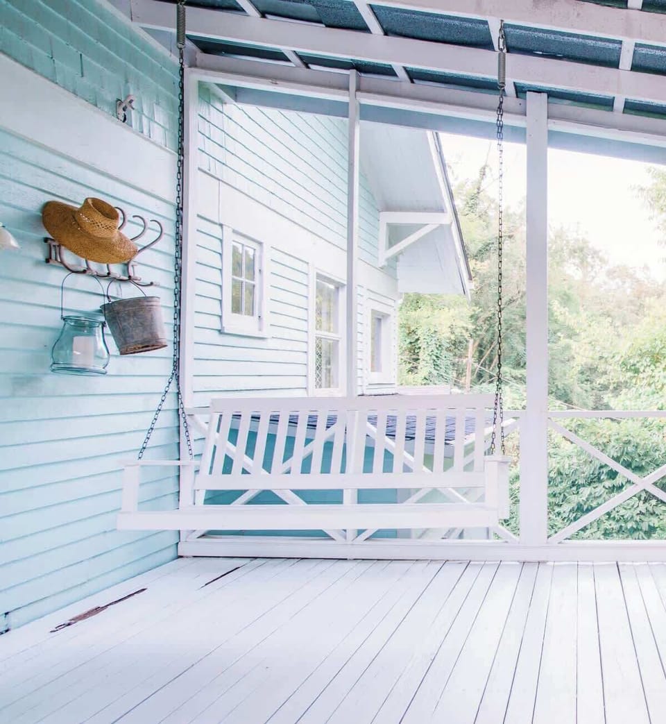 The back porch is a guest favorite! 