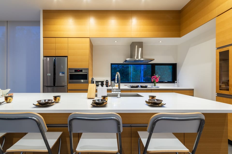 Luxury Chalet, 4 Bedrooms | Private kitchen | Fridge, microwave, stovetop, dishwasher