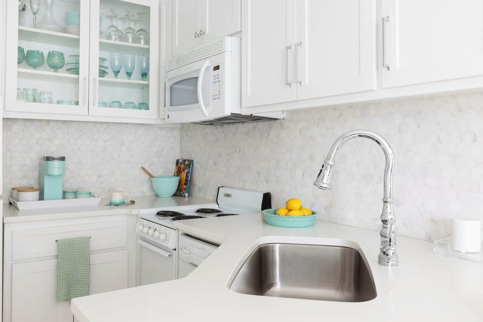 Whip up sunny  morning pancakes in your fully-equipped kitchen