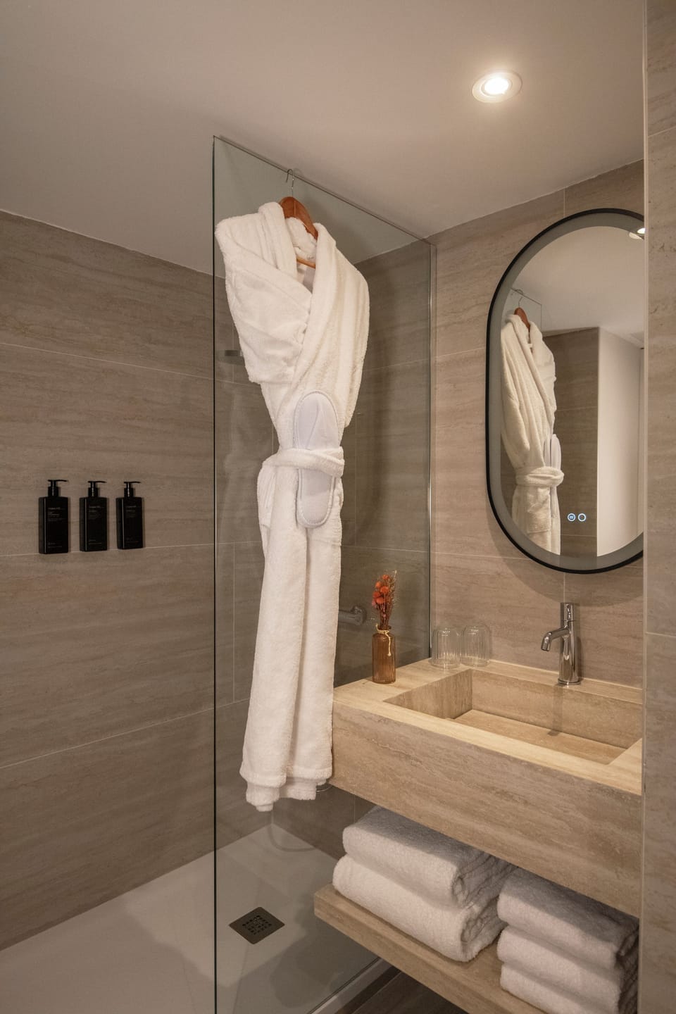 Free toiletries, hair dryer, towels