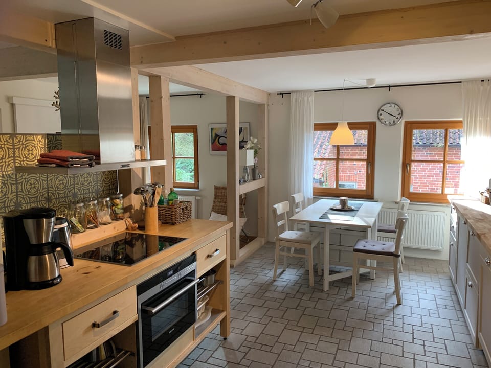 Condo, 2 Bedrooms, Balcony, Garden View (incl. EUR 80 Cleaning fee) | Private kitchen | Full-size fridge, microwave, oven, stovetop