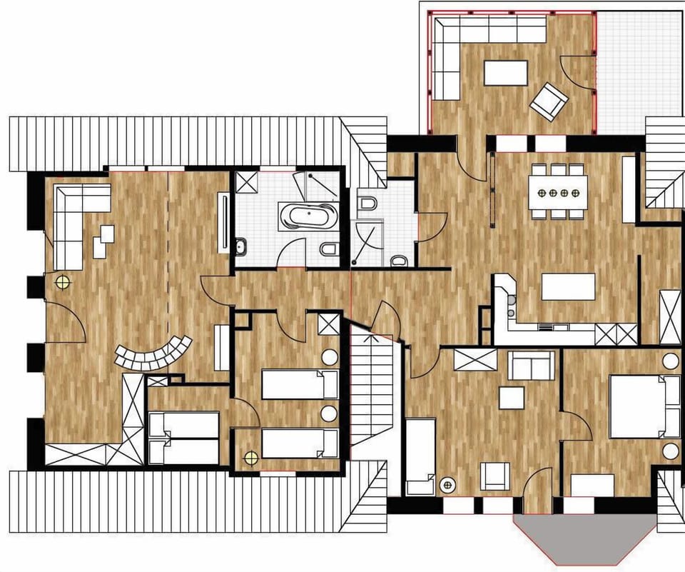Condo, Balcony, Garden View (incl. EUR 120 Cleaning fee) | Floor plan
