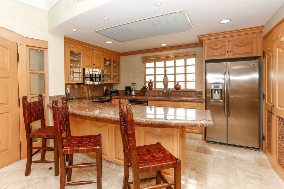 Kitchen with new stainless appliances and granite