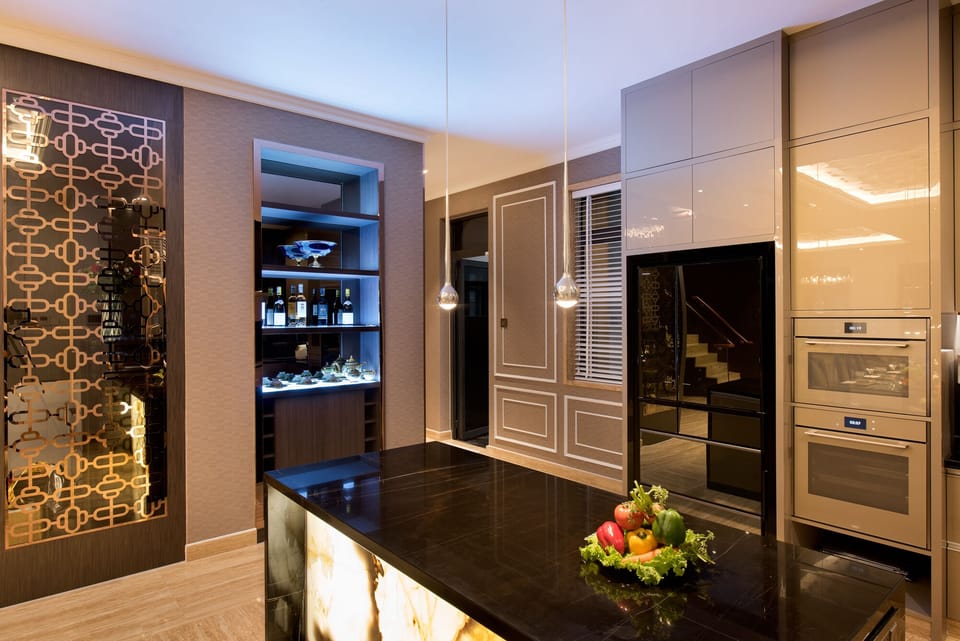 Icity Lakeview Saigon Villa | Private kitchen | Fridge, microwave, rice cooker, highchair