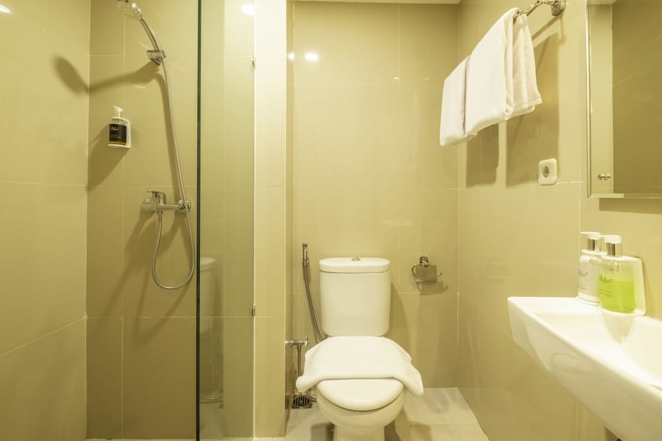 Free toiletries, towels, soap, shampoo