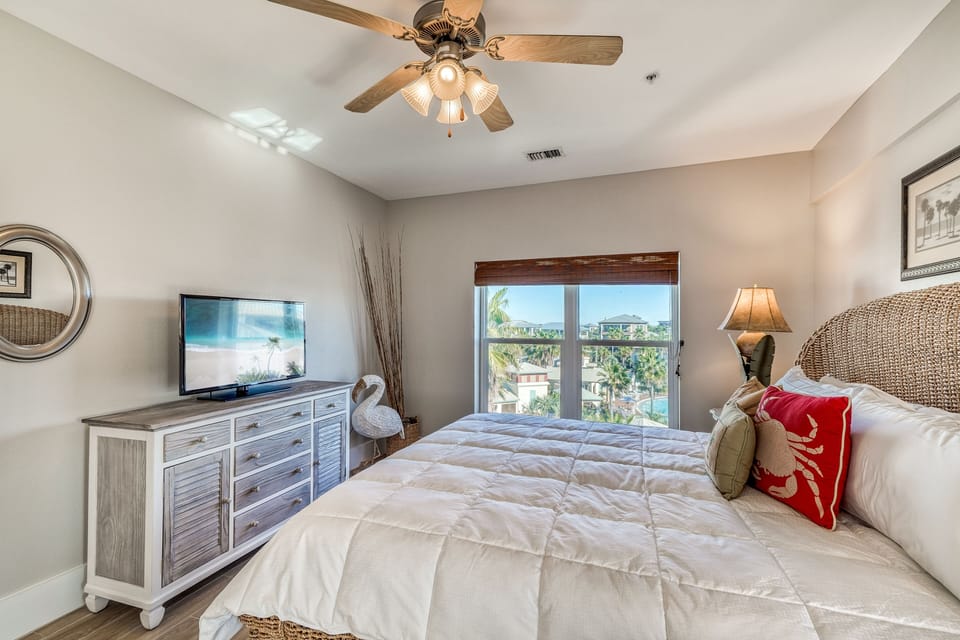 Primary King Suite - Equipped with a Flat-Screen TV