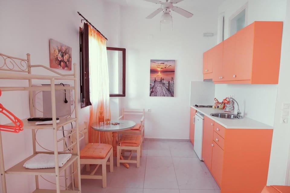 Studio, Terrace (Elena-Orange) | Living area | Flat-screen TV
