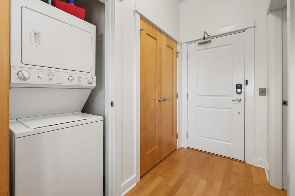 Enjoy the convenience of in-unit laundry during your stay.
