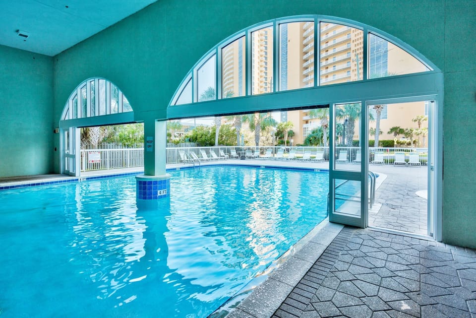 Indoor pool, outdoor pool