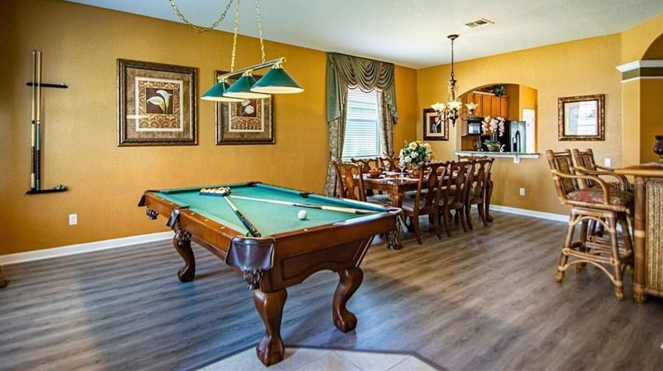 Game room, and Pool table