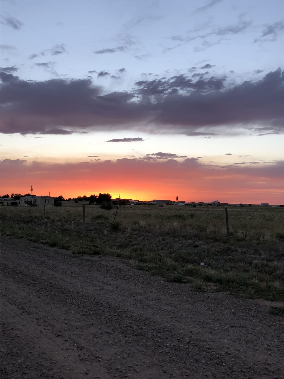 Sunset from the backyard