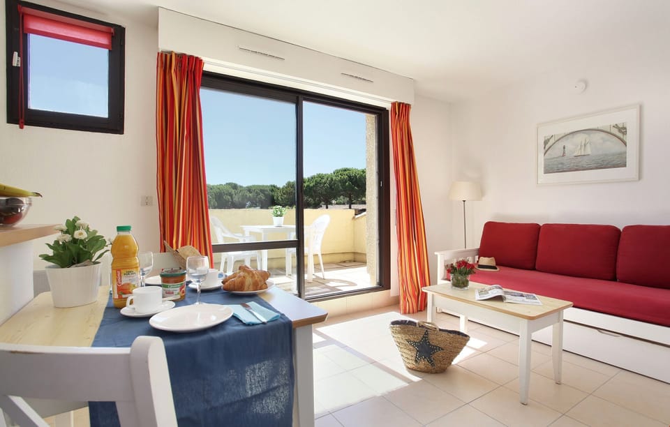 Relax in the comfortable and bright living area after a day outside