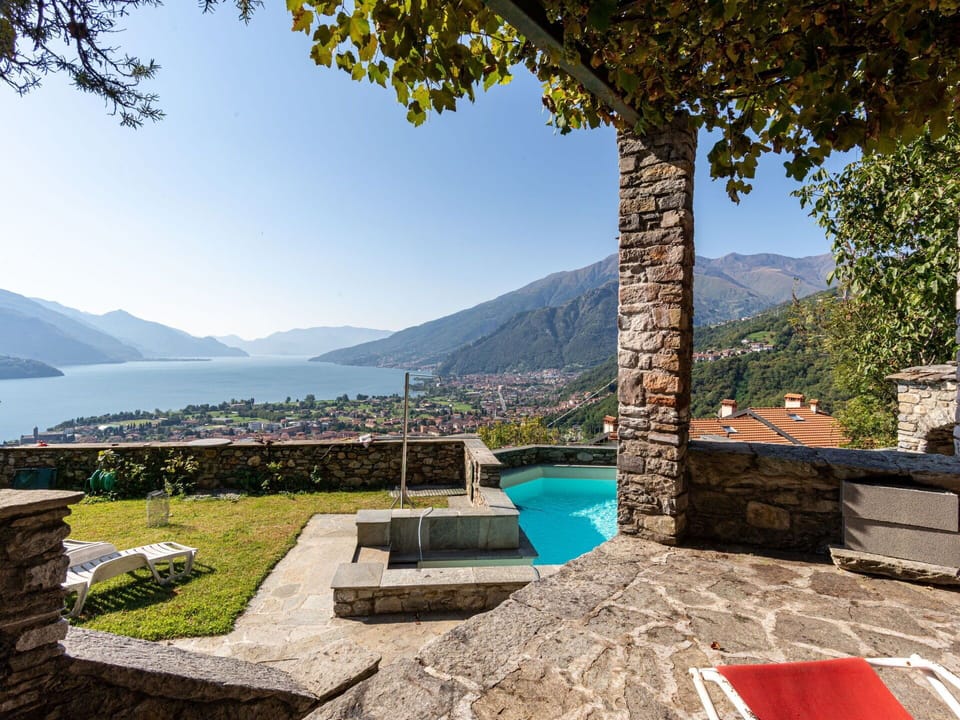 Water, Sky, Property, Plant, Building, Mountain, Azure, House, Tree, Outdoor Furniture