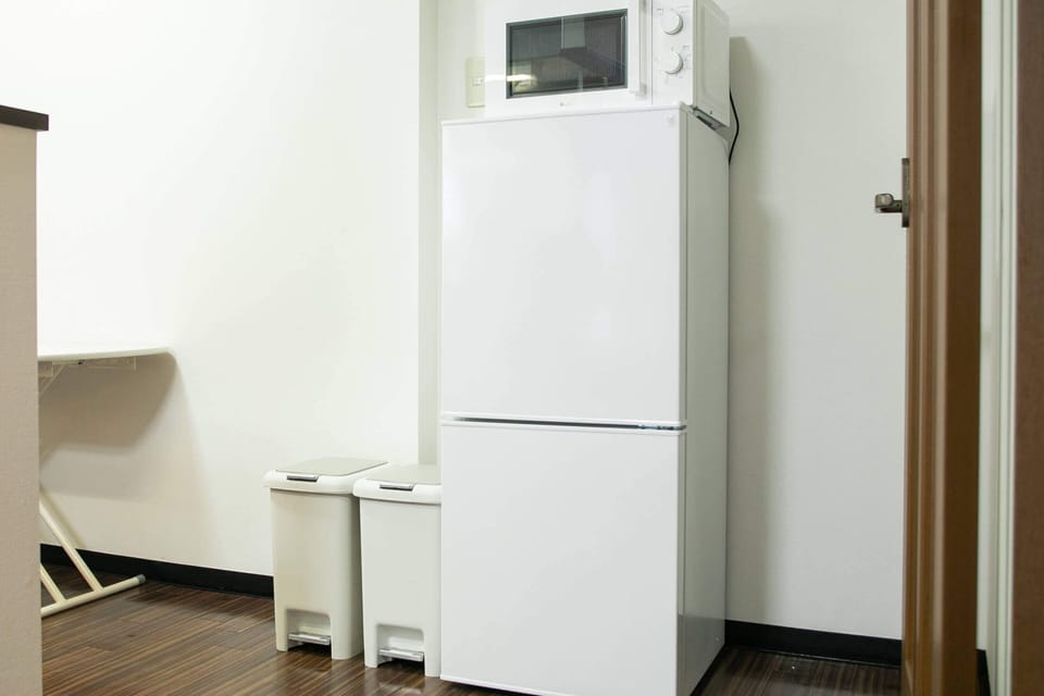Apartment | Private kitchen | Fridge, microwave, stovetop, electric kettle