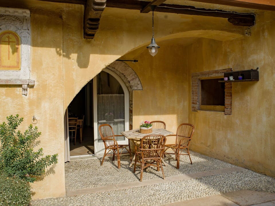 Furniture, Property, Table, Chair, Building, Plant, Wood, Window, Door, Brick