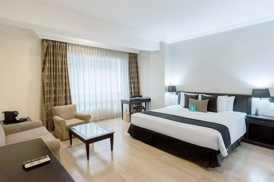Premium bedding, in-room safe, desk, soundproofing