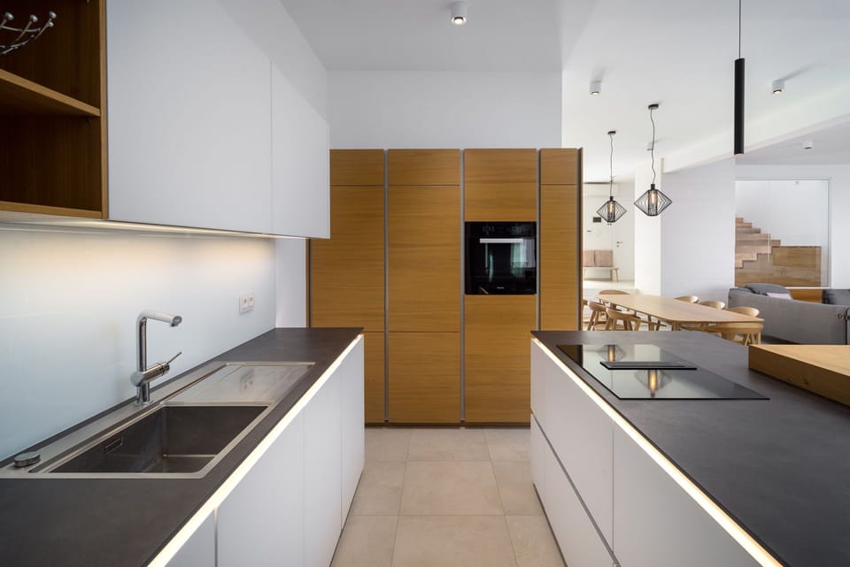 Villa | Private kitchen | Fridge, oven, stovetop, dishwasher
