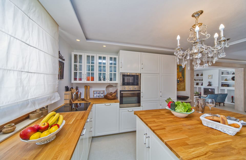 Luxury Villa, Private Pool | Private kitchen | Full-size fridge, microwave, oven, stovetop