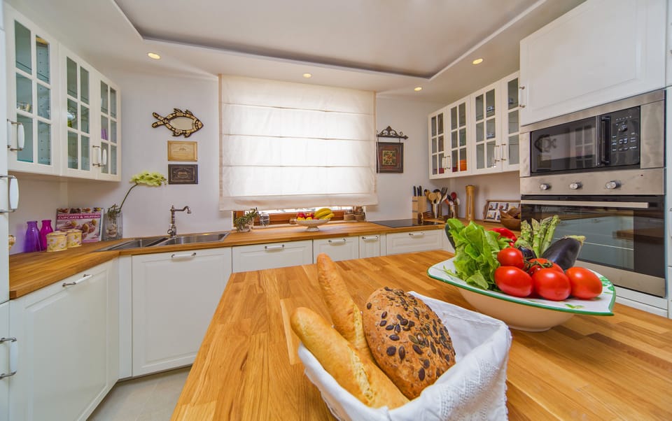 Luxury Villa, Private Pool | Private kitchen | Full-size fridge, microwave, oven, stovetop