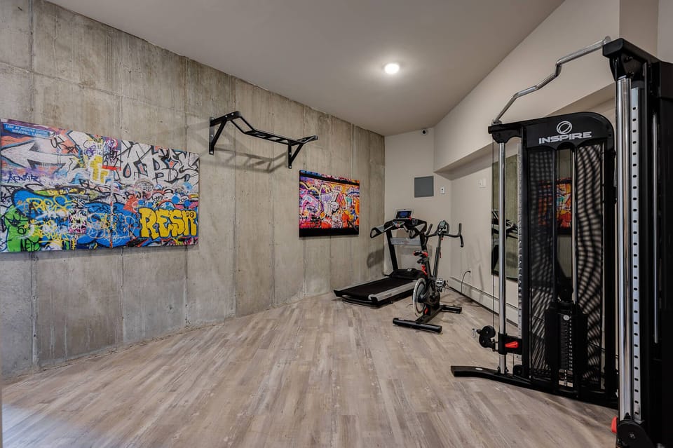 Gym inside the Chill building