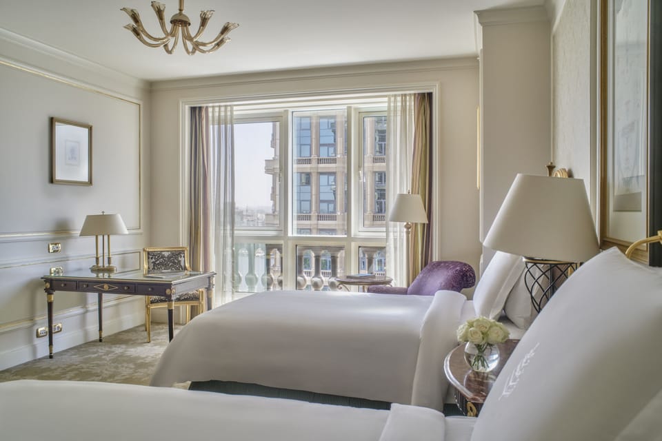 Deluxe, Two Twin Beds | Egyptian cotton sheets, premium bedding, Select Comfort beds, minibar