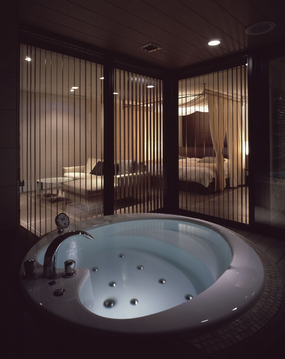 Hair dryer, electronic bidet, towels