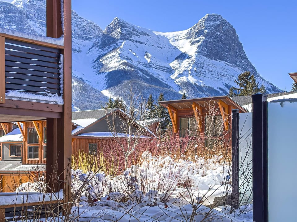 View from Patio (Ha Ling Peak) while enjoying your morning coffee!