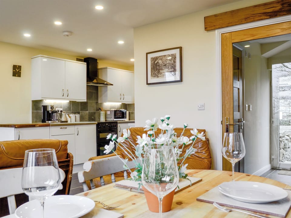 Charming open plan living space | Dutch Barn One - Ymwlch Barns, Ymwlch, near Porthmadog