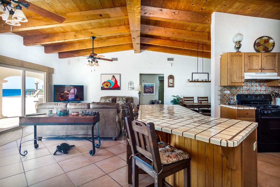 Greatroom area with amazing ocean views