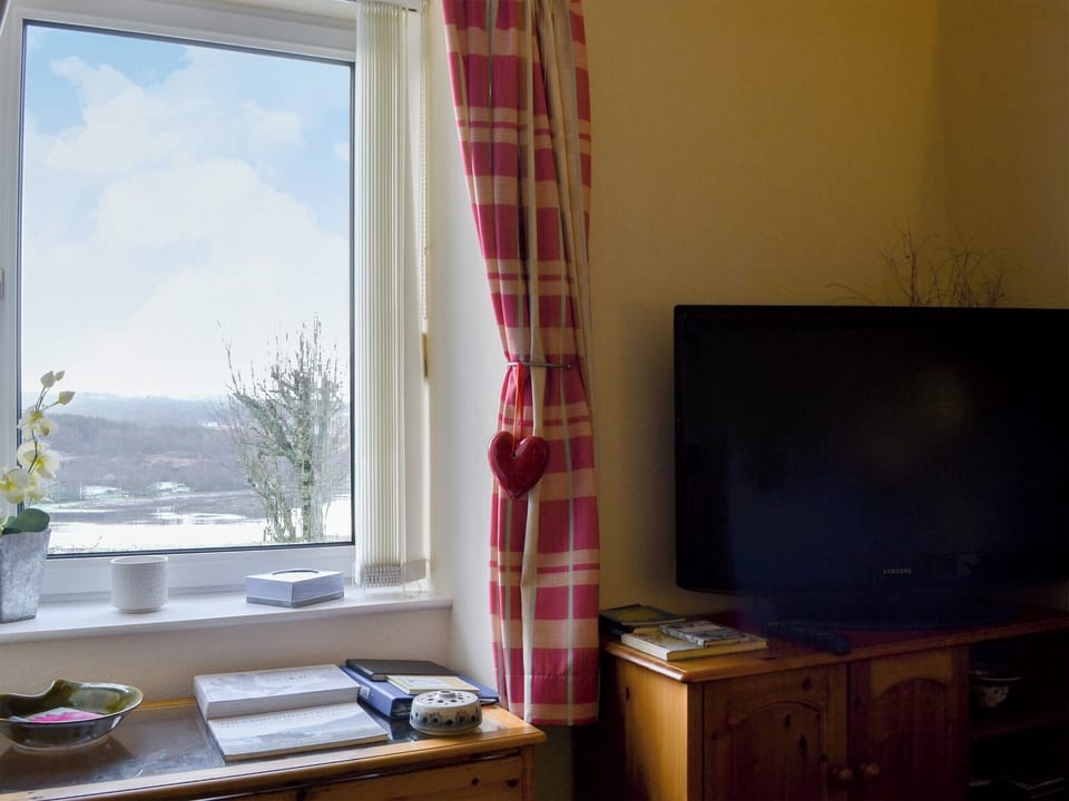 Great views from the living room | Tote Cottage, Skeabost Bridge