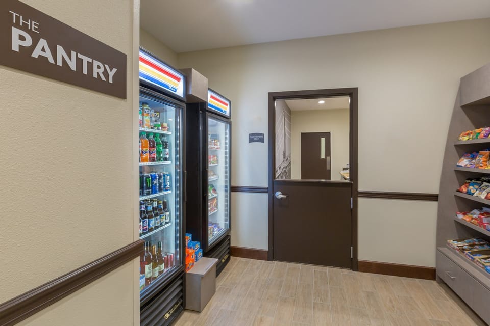 Purchase a snack at the Pantry.