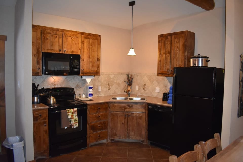 Fully stocked kitchen