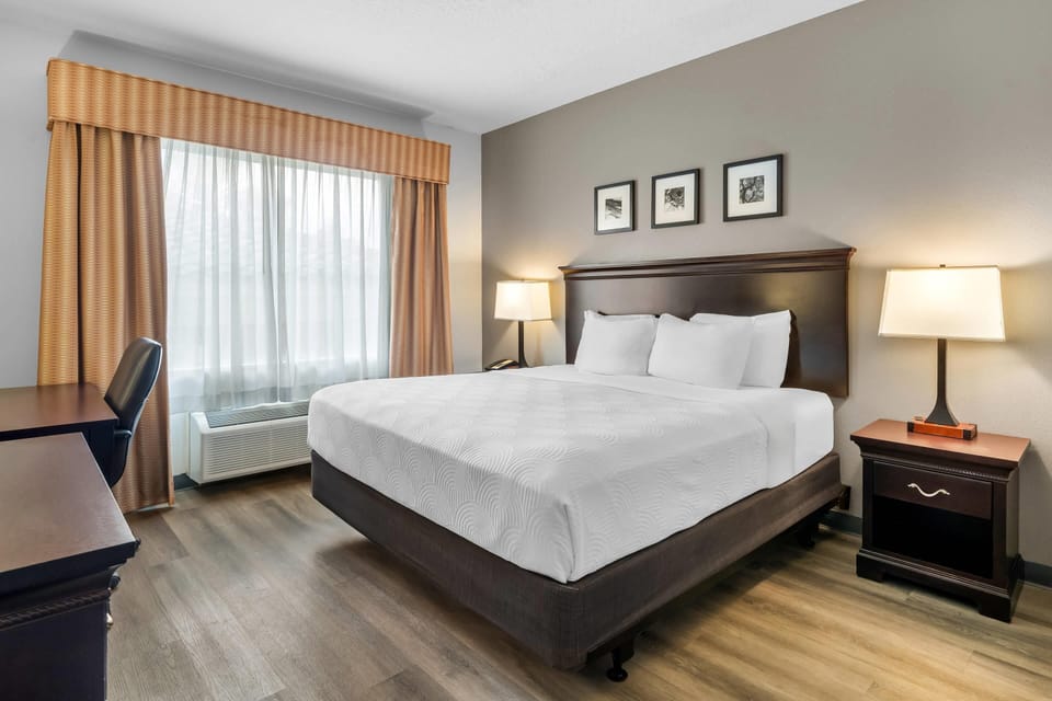 Suite, 1 King Bed, Non Smoking (Extended Stay) | Hypo-allergenic bedding, in-room safe, desk, blackout drapes