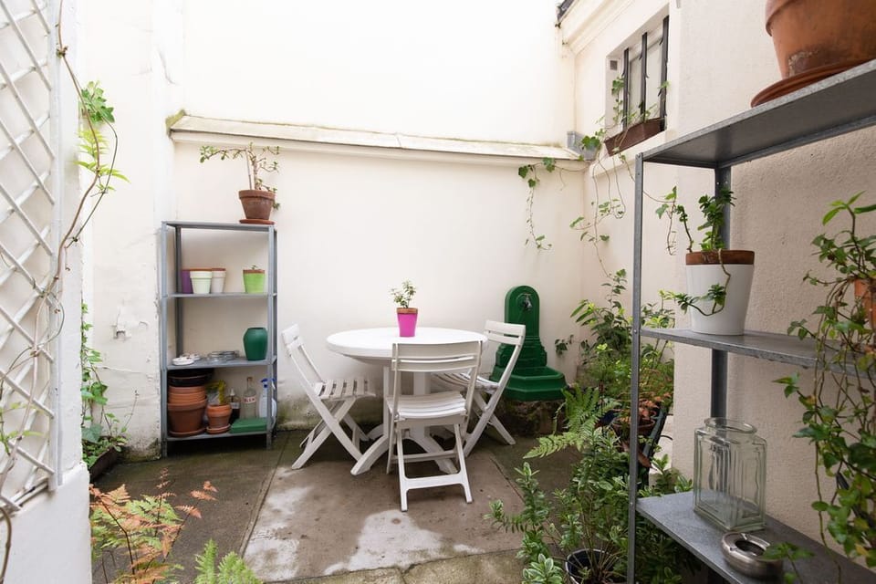 The private patio for your exclusive use