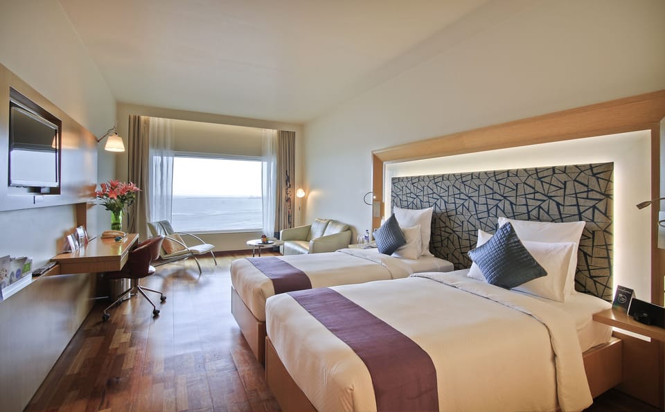 Premier Room, 2 Twin Beds, Ocean View | Premium bedding, down comforters, minibar, in-room safe
