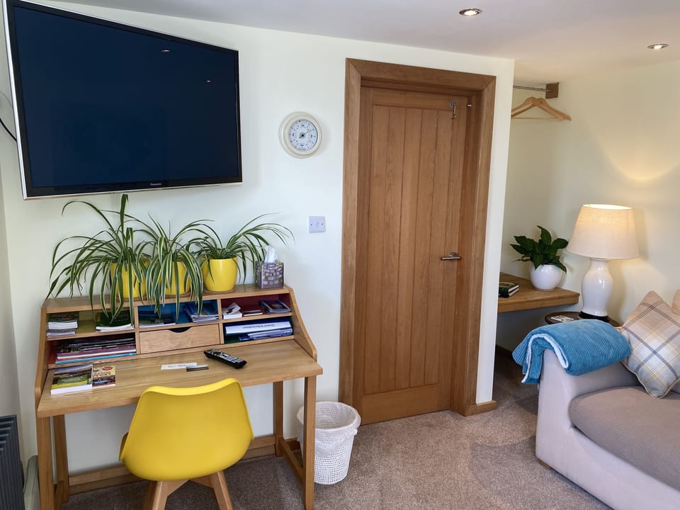 Luxury Suite, 1 King Bed, Sea View | Living area | 40-inch TV with digital channels