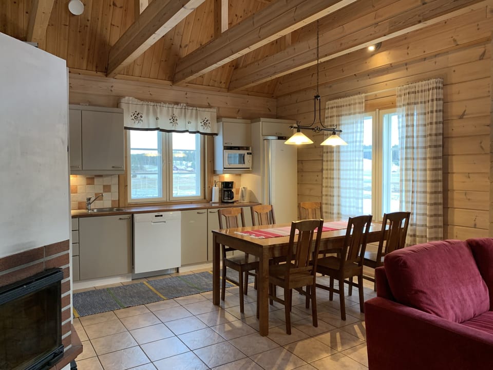 Classic House, Sauna | Private kitchen | Shared fridge, microwave, highchair