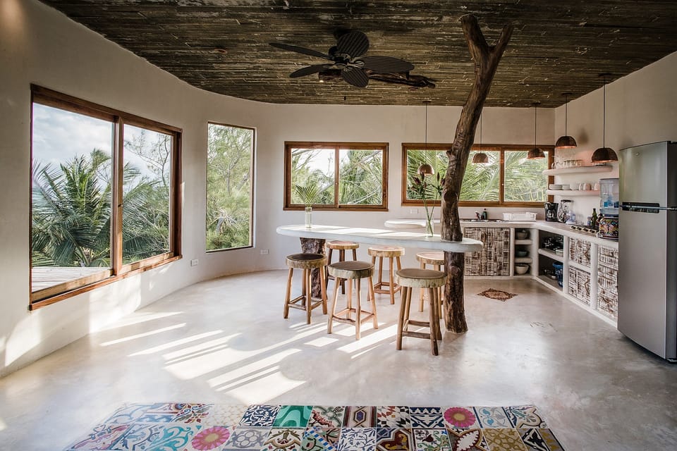 Penthouse | Private kitchen | Full-size fridge, stovetop, coffee/tea maker, highchair