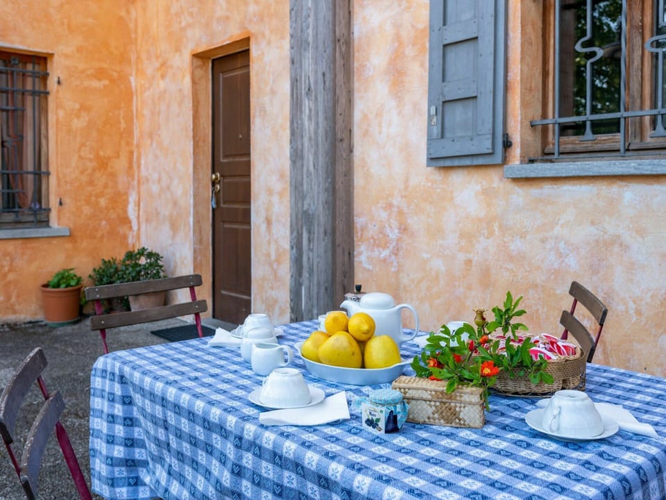 Table, Plant, Food, Furniture, Window, Tableware, Property, Building, Blue, Flowerpot