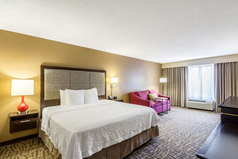 Deluxe, One King Bed, Non-Smoking | Premium bedding, blackout drapes, iron/ironing board, free WiFi