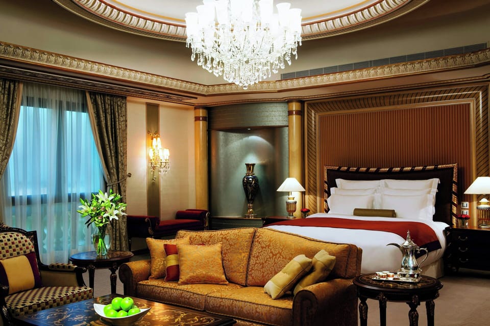 Royal Suite, 2 Bedrooms, Smoking, Corner | Minibar, in-room safe, blackout drapes, iron/ironing board
